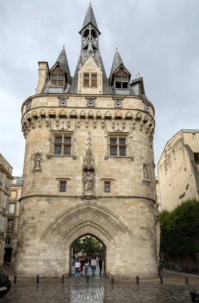 Bordeaux Fransa Eylül 2018 Şehir Kapısı Cailhau Ortaçağ Kapısı Bordeaux — Stok fotoğraf