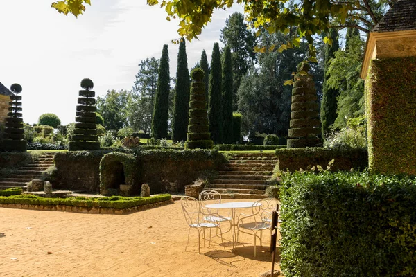 Los Pintorescos Jardins Manoir Eyrignac Dordoña Francia —  Fotos de Stock