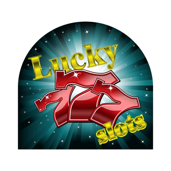 Şanslı yedi Casino — Stok Vektör