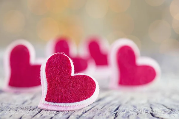 Lovely Red hearts — Stock Photo, Image