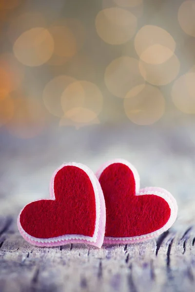Two Red Hearts — Stock Photo, Image