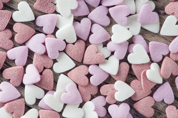 Süße Herzen als Hintergrund — Stockfoto