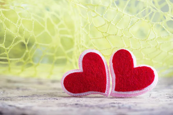 Two Red Hearts — Stock Photo, Image