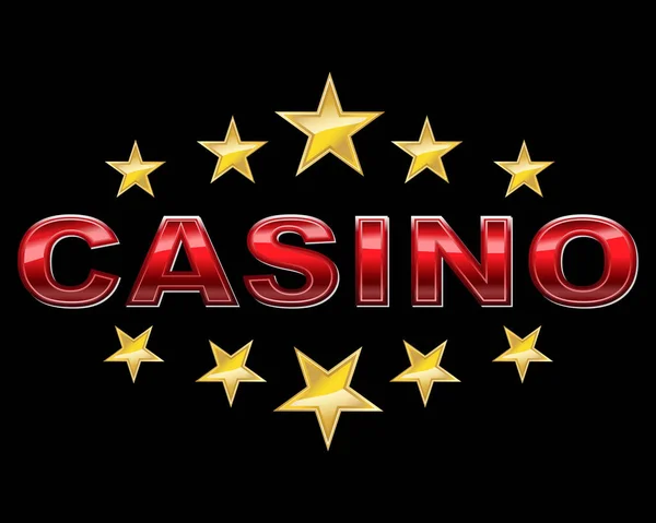 Logotipo elegante Casino —  Vetores de Stock
