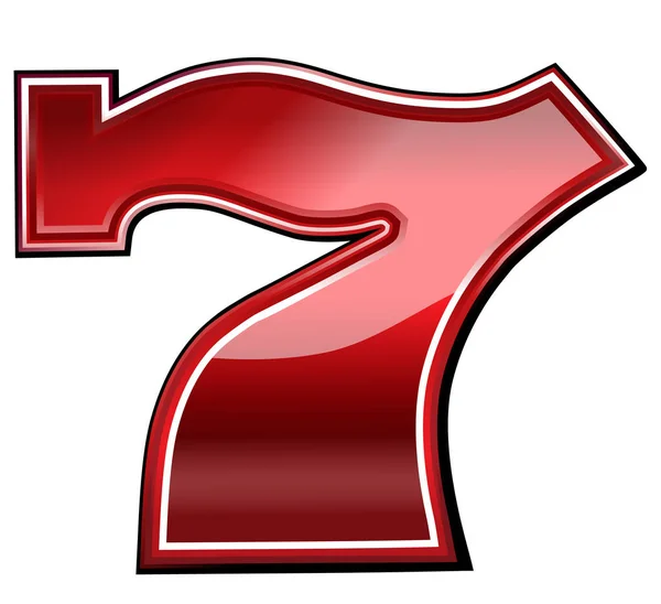 Chanceux sept symbole — Image vectorielle