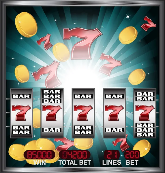 Slot makinesidir büyük kazanmak — Stok Vektör