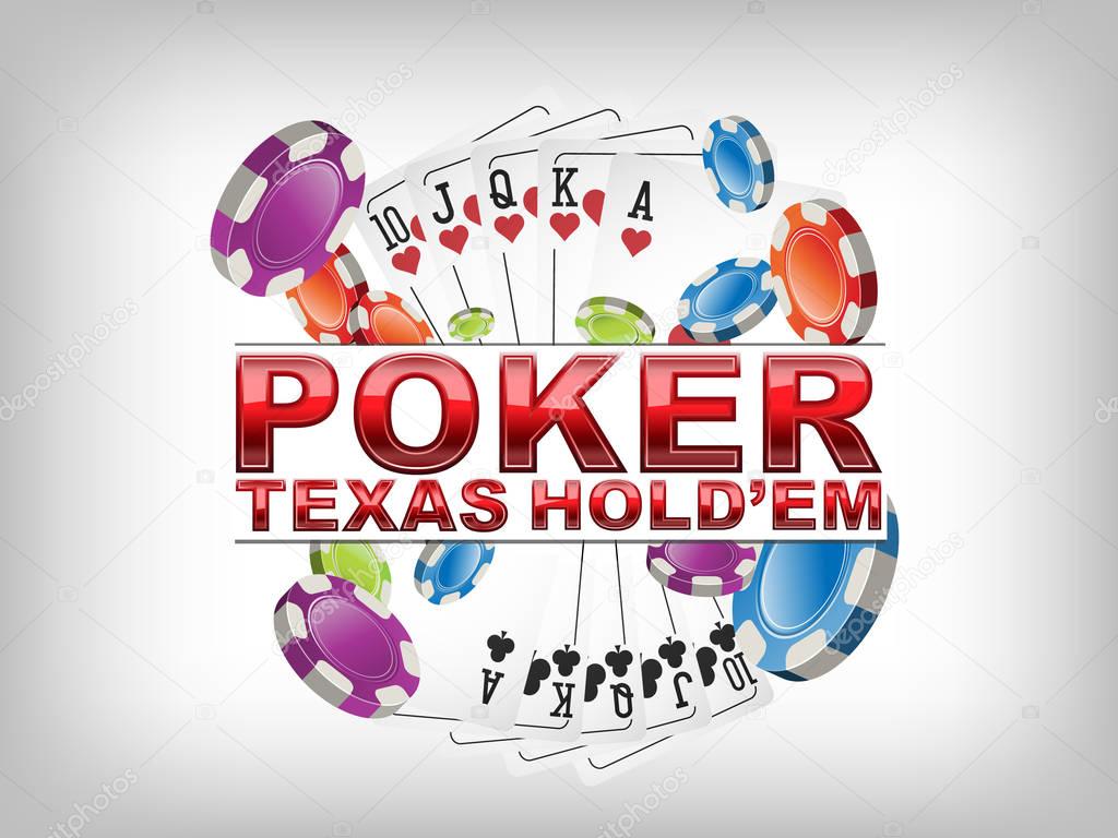 Texas hold'em poker logo