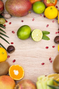 kireç yaprakları ile