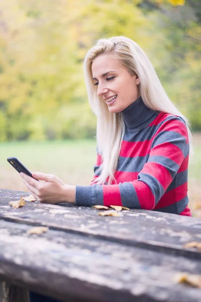 Woman looking at phone