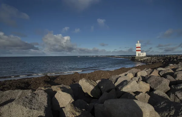 Light House Gardur Iceland — Stock Photo, Image