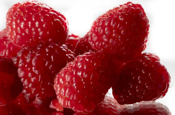 Fresh Raspberry Isolated White Background — Stock Photo, Image