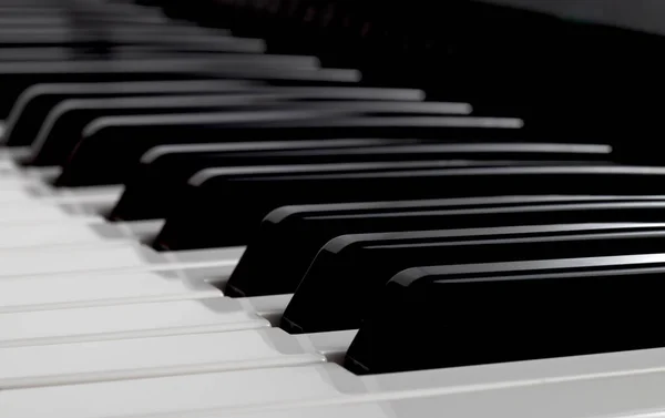 Piano Keys Synthesizer Vintage Style Closeup Look — Stock Photo, Image