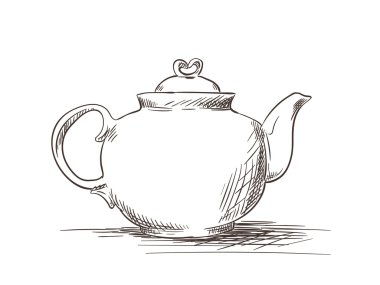 Çay potu taslağını 