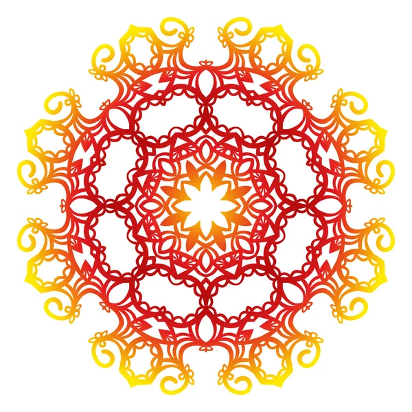 Élément de conception d'ornement circulaire — Image vectorielle