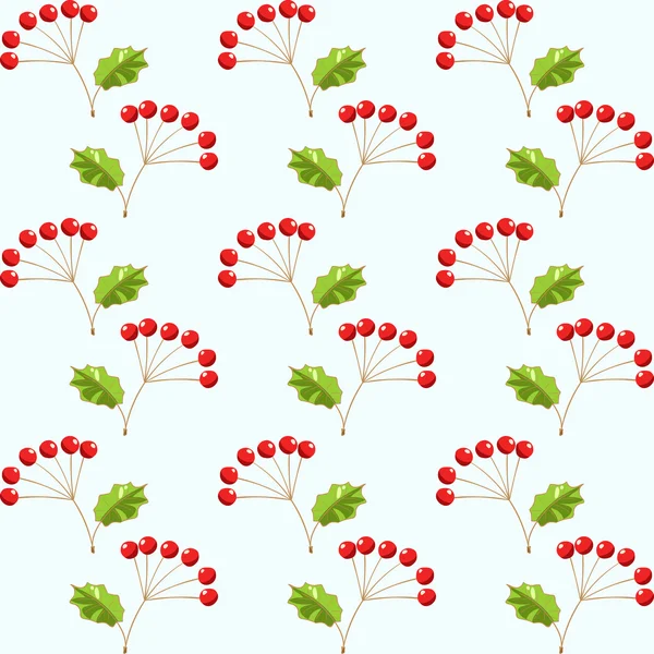 Бесшовные рябиновые ягоды — стоковый вектор