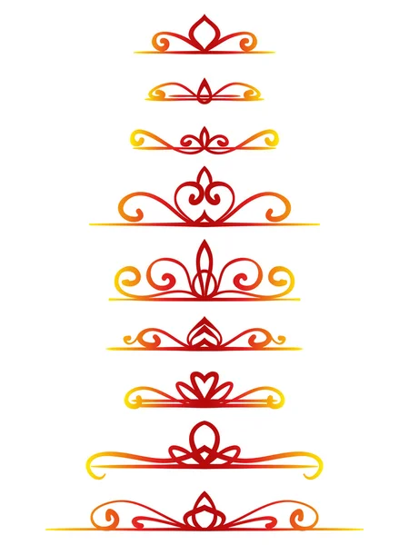 Ornamental page decorations set — Stock Vector