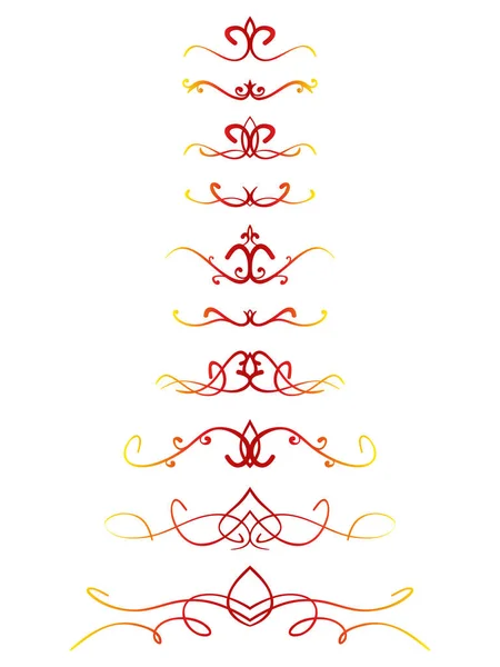 Ornamental calligraphic line — Stock Vector