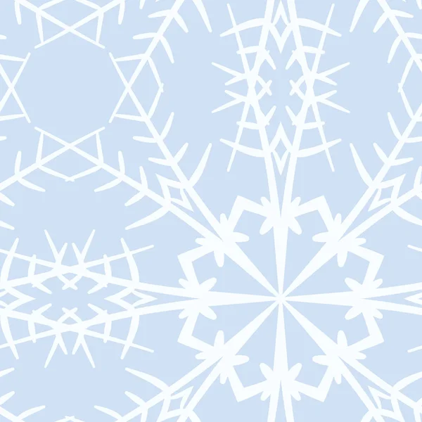 Seamless decorative snowflake — Stock Vector