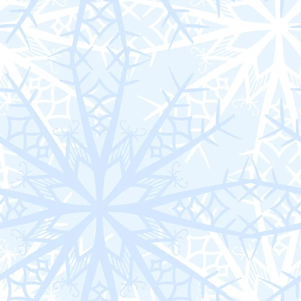 Floco de neve decorativo sem costura — Vetor de Stock