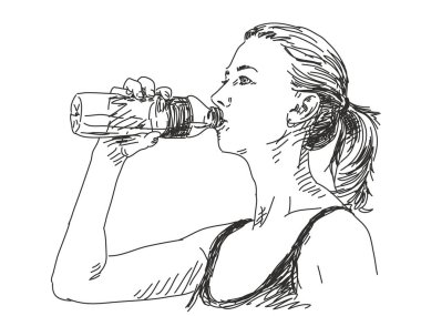 Kroki kadın içme suyu