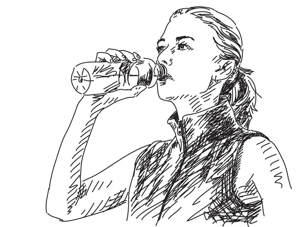 Kroki kadın içme suyu