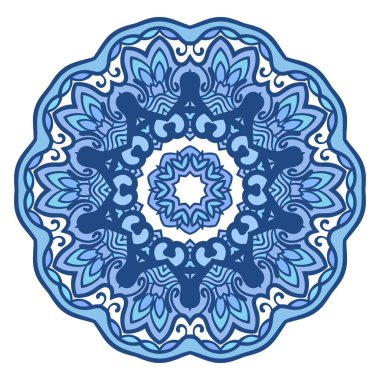 Yuvarlak süsleme Isolated beyaz