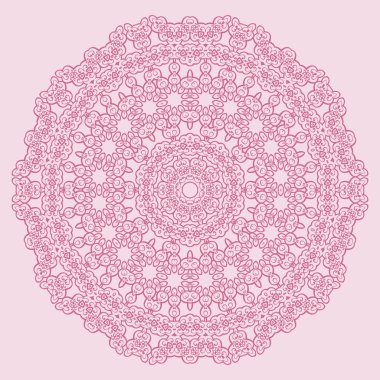 Yuvarlak süsleme göl kenarında  