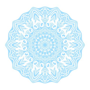 Yuvarlak süsleme Isolated beyaz