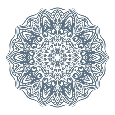 Yuvarlak süsleme Isolated beyaz