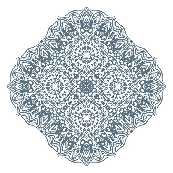 Квадратний орнамент, ізольований на білому — стоковий вектор