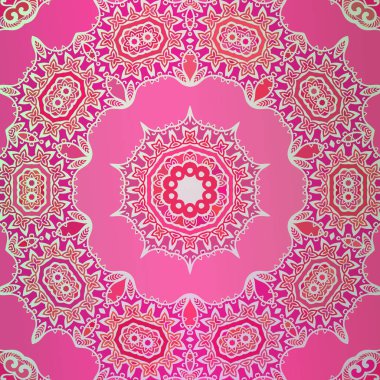 Soyut yuvarlak süs doku