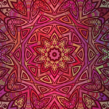 Soyut yuvarlak süs doku