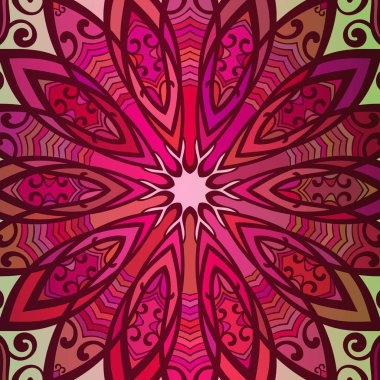 Soyut yuvarlak süs doku