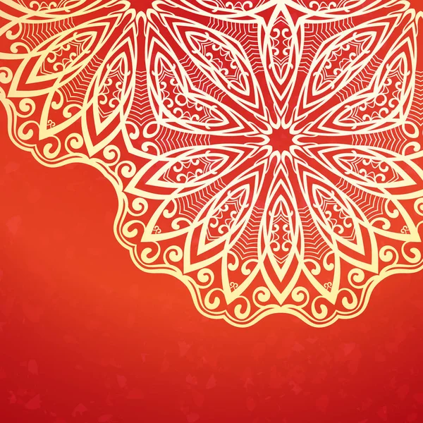 Yarım mandala. Tasarım şablonu