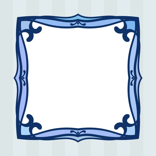 Vierkante frame geïsoleerde ontwerp-element — Stockvector