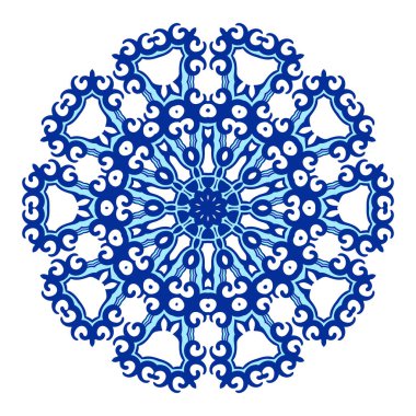 Kazak süsleme yuvarlak