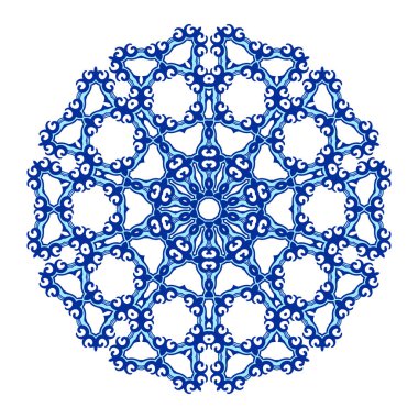 Kazak süsleme yuvarlak