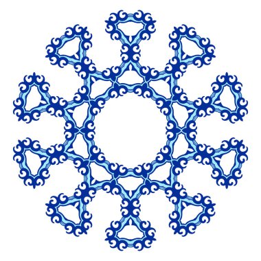 Kazak süsleme yuvarlak