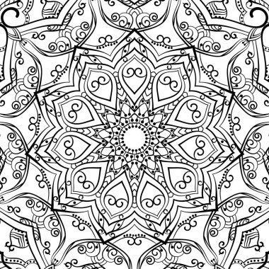 Boyama kitabı için süs mandala