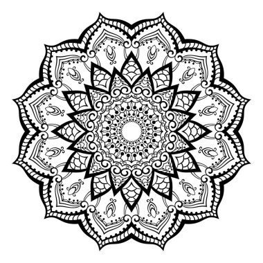 Boyama kitabı için süs mandala