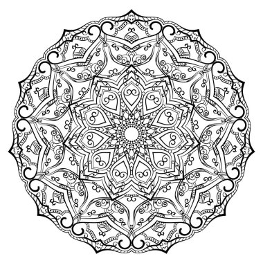 Boyama kitabı için süs mandala