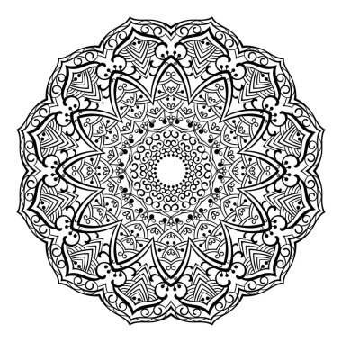 Boyama kitabı için süs mandala