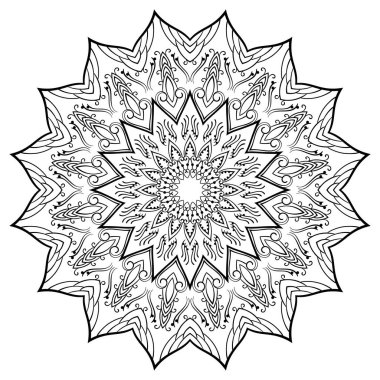 Boyama kitabı için süs mandala