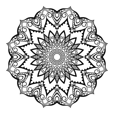 Boyama kitabı için süs mandala