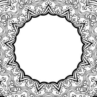 Boyama kitabı için süs mandala