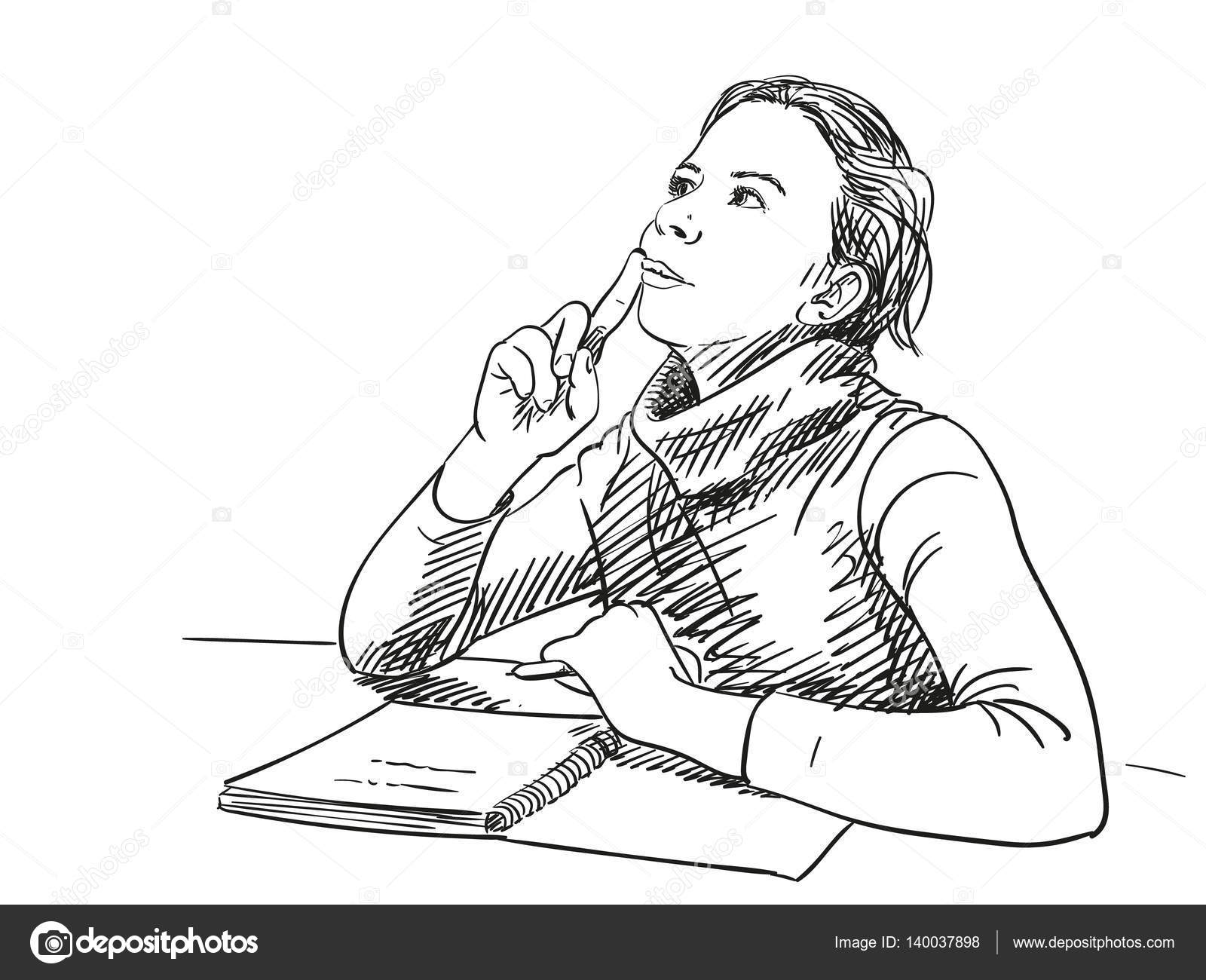 Head Thinking Gears Idea Drawing High-Res Vector Graphic - Getty Images