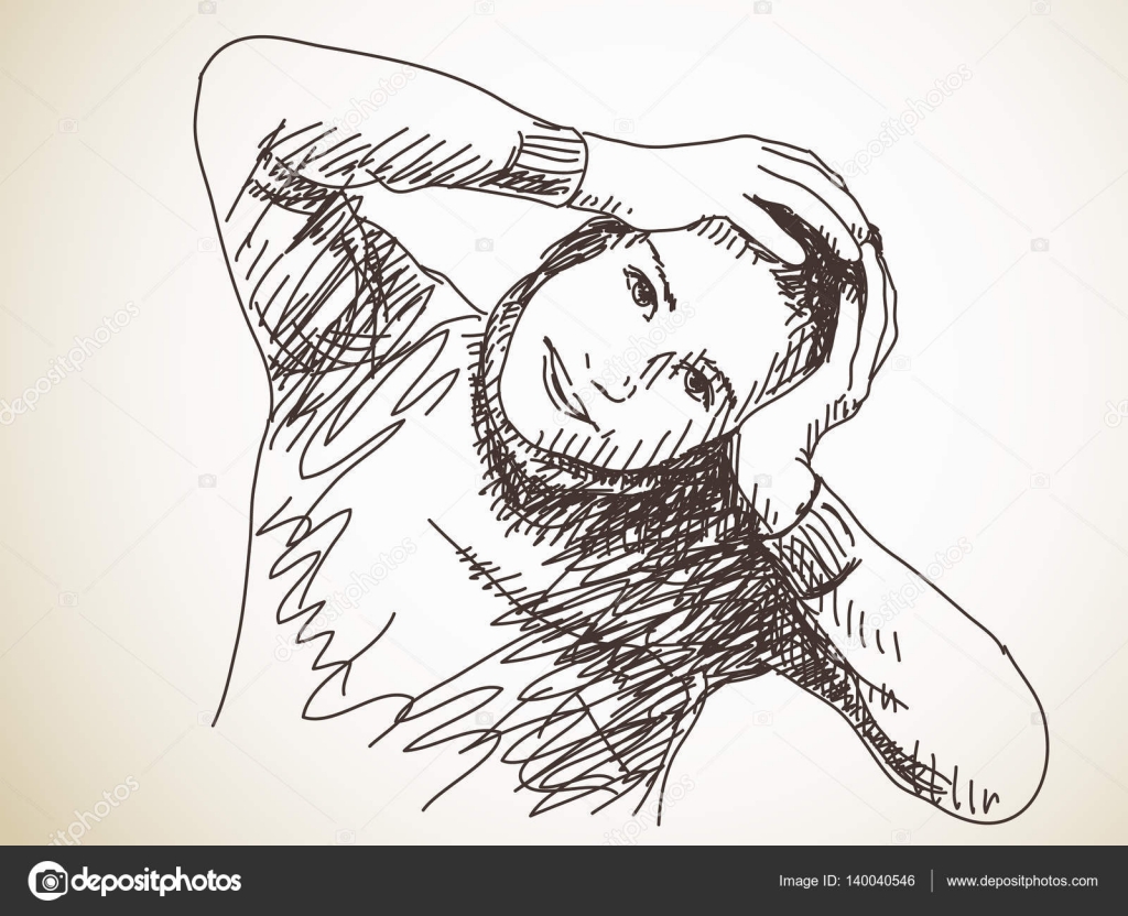 Teenager Girl Holding Her Head Vector Image By C Olgatropinina Vector Stock