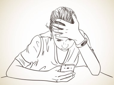 Akıllı telefon kullanan kız