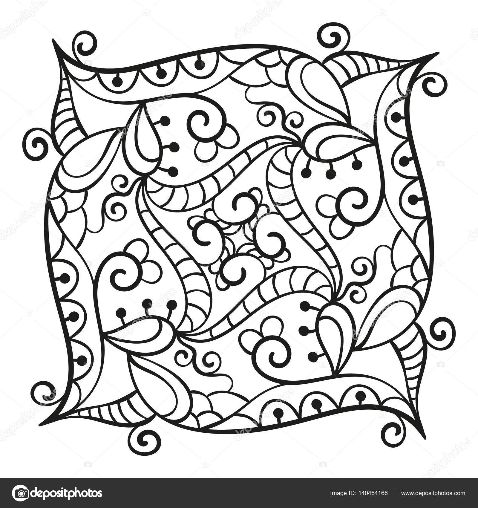 Mandala per libro da colorare — Vettoriali Stock © OlgaTropinina Piazza mandala ornamentale per libro da colorare disegno isolato elemento vettoriale — Vettoriali di OlgaTropinina