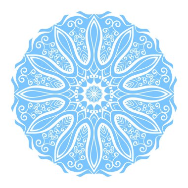 Yuvarlak süs mandala